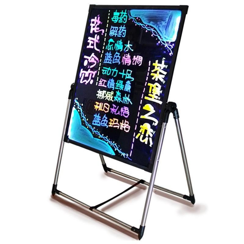 【東日家電】現貨一日達 LED熒光板 50x70寫字板 光板 發光板 黑板 手寫板 廣告板 廣告牌 書寫板 LED寫字板-細節圖2
