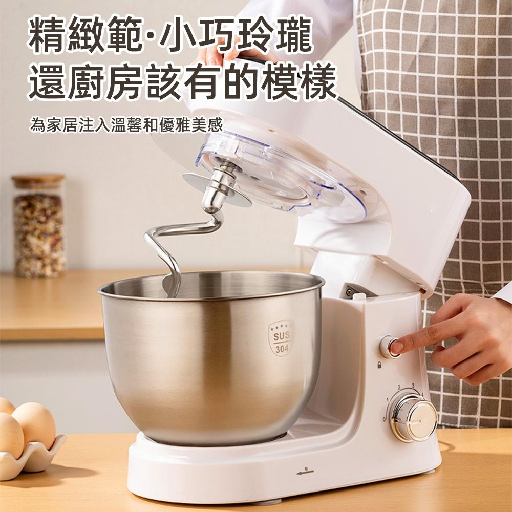 【東日家電】多功能廚師機 110V多功能攪拌機 多功能桌上型抬頭式麵糰攪拌機 電動打蛋器-細節圖3