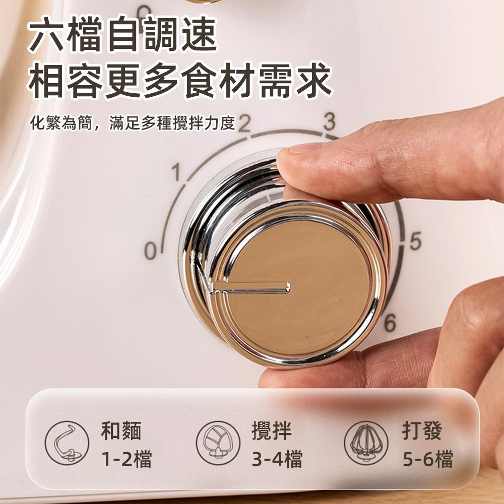 【東日家電】多功能廚師機 110V多功能攪拌機 多功能桌上型抬頭式麵糰攪拌機 電動打蛋器-細節圖7