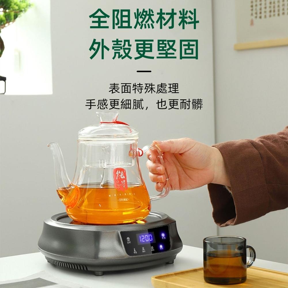 【東日家電】電陶爐 110V煮茶爐 迷你電陶爐 家用燒水爐 耐高溫 煮茶神器 小型電茶爐 800W黑晶爐 功夫茶爐煮茶機-細節圖3