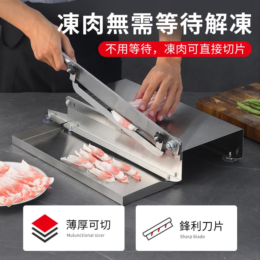 【東日家電】 家用鍘刀切骨頭神器 不銹鋼切骨機 營業用切排骨刀具 廚房切片機 430不鏽鋼砍骨剁魚機 切肉機切片機-細節圖3