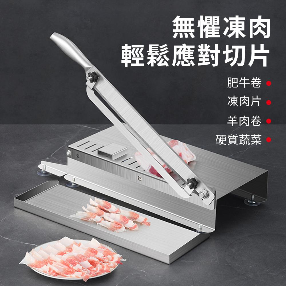 【東日家電】 家用鍘刀切骨頭神器 不銹鋼切骨機 營業用切排骨刀具 廚房切片機 430不鏽鋼砍骨剁魚機 切肉機切片機-細節圖4
