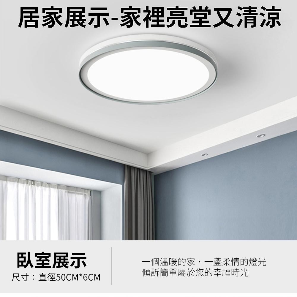 【XINGMU 興沐】led臥室圓形吸頂燈 全光譜護眼  陽台吸頂燈 現代簡約走廊燈 創意簡約圓形衣帽間燈 附帶遙控-細節圖6