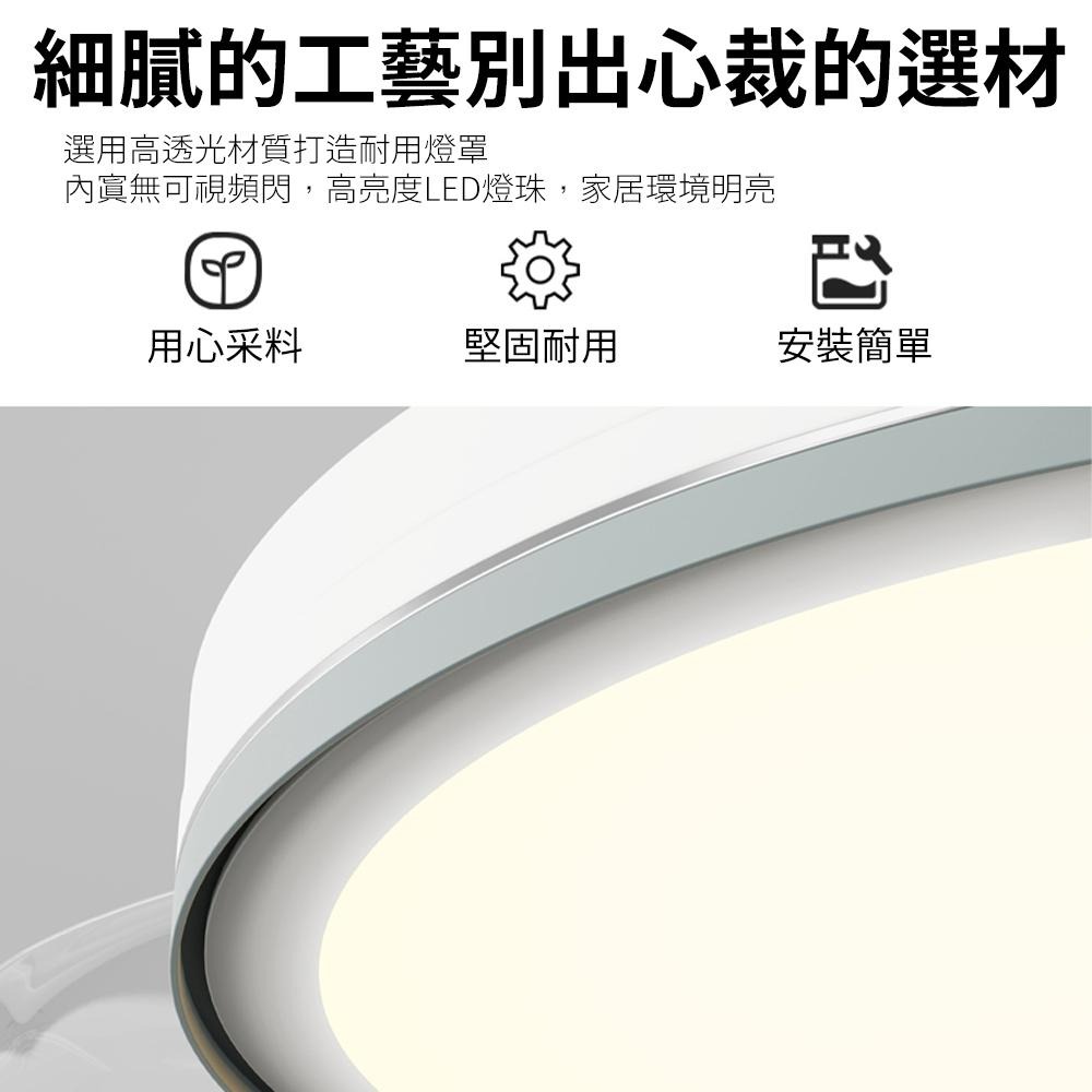 【XINGMU 興沐】led臥室圓形吸頂燈 全光譜護眼  陽台吸頂燈 現代簡約走廊燈 創意簡約圓形衣帽間燈 附帶遙控-細節圖9