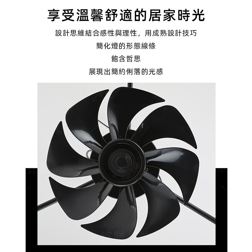 【XINGMU 興沐】工業風隱形吊扇燈 led吸頂燈風扇燈 臥室靜音循環扇 天花板壁掛扇 六檔大風力 變頻省電 無極調光-細節圖4