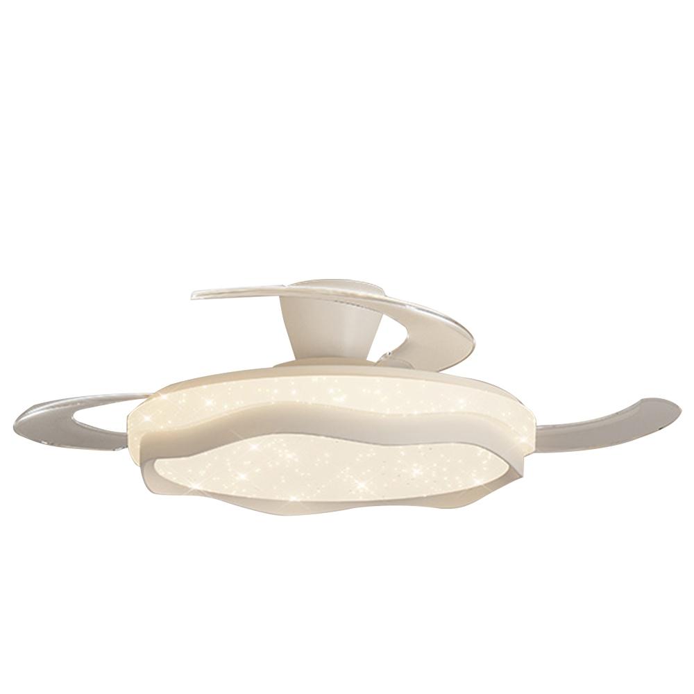 【XINGMU 興沐】42吋吸頂式滿天星風扇燈 餐廳客廳隱形吊扇燈 北歐輕奢吊燈大吊扇 變頻電風扇 靜音定時循環扇-細節圖2