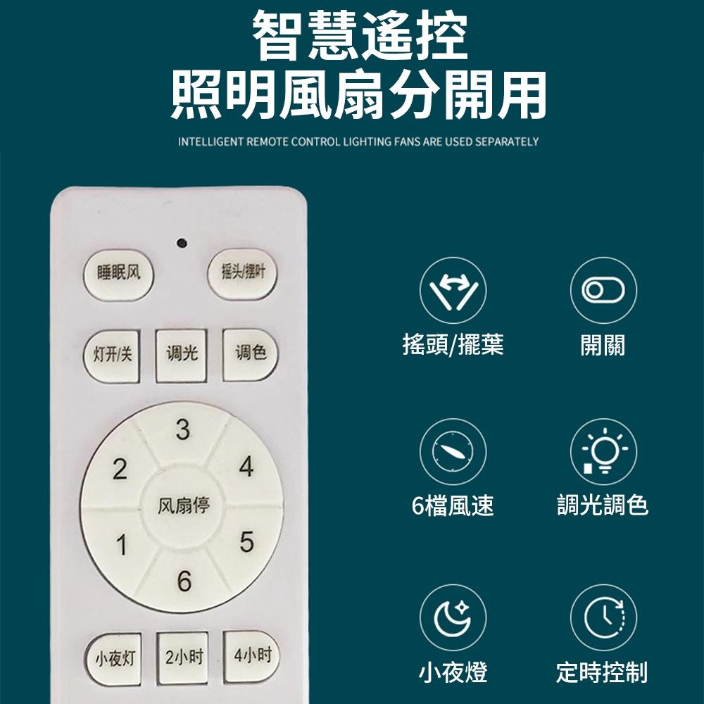 【XINGMU 興沐】臥室風扇燈 2024新款現代簡約一體隱形 智慧遙控燈具 餐廳吊扇燈隱形風扇電風扇循環扇-細節圖6