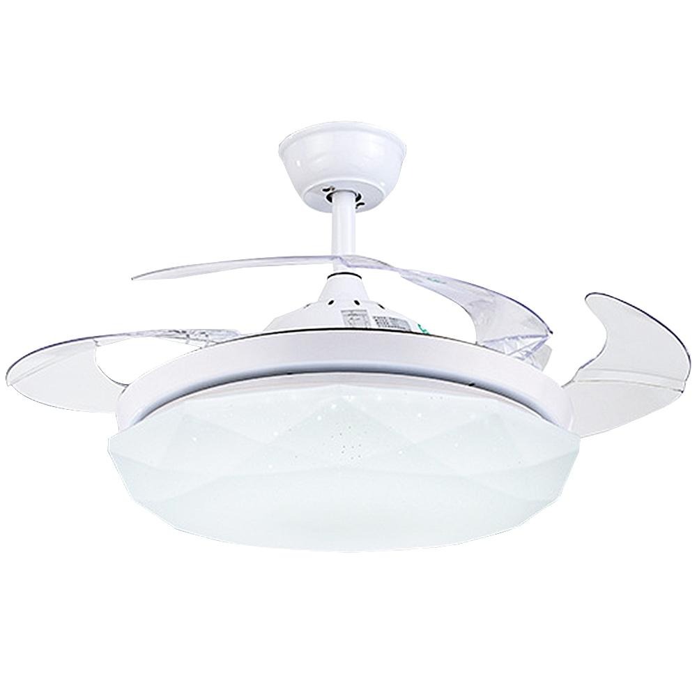 【XINGMU 興沐】吊扇燈 滿天星隱形風扇燈 led吊扇吊燈 dc變頻循環扇 靜音電風扇 遙控風扇 120W大風力超亮-細節圖2