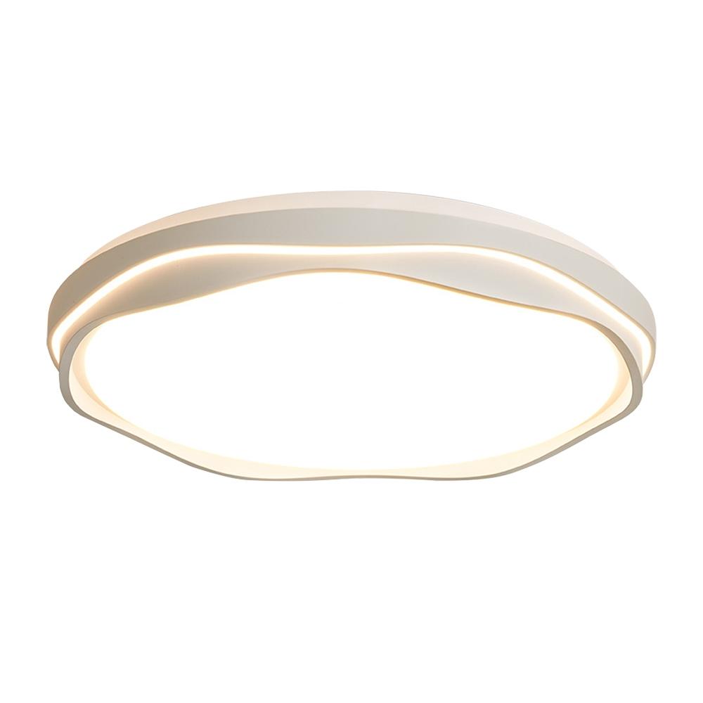 【XINGMU 興沐】吸頂燈 臥室吸頂燈 全光譜led吸頂燈 簡約圓形平板燈 奶油風花朵兒童書房燈 調光吸頂燈 遙控燈具-細節圖2