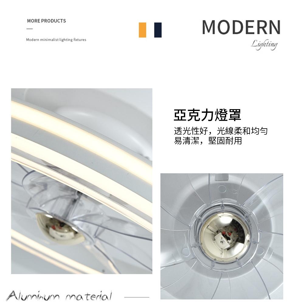 【XINGMU 興沐】北歐搖頭吸頂風扇燈 客廳餐廳臥室靜音吊扇燈 led隱形客廳大廳主燈 dc變頻無極調光 電風扇-細節圖6