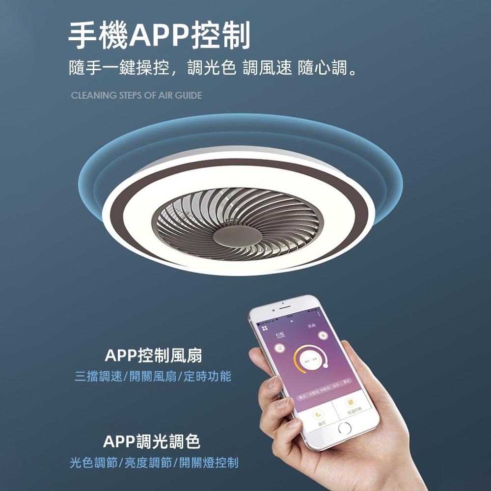 【XINGMU 興沐】風扇燈 吸頂吊扇燈 臥室簡約吸頂燈 家用led燈書房燈 餐廳客廳天花板超薄電風扇 壁掛靜音風扇吊燈-細節圖6