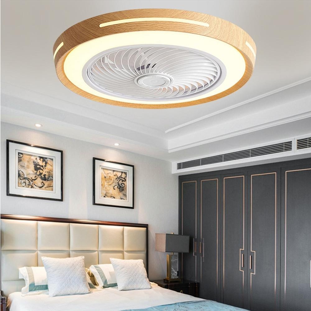 【XINGMU 興沐】風扇燈 臥室吊扇燈 led吸頂燈 日式原木遙控風扇電燈 DC循環風扇 智慧靜音電風扇 壁掛風扇電燈-細節圖7