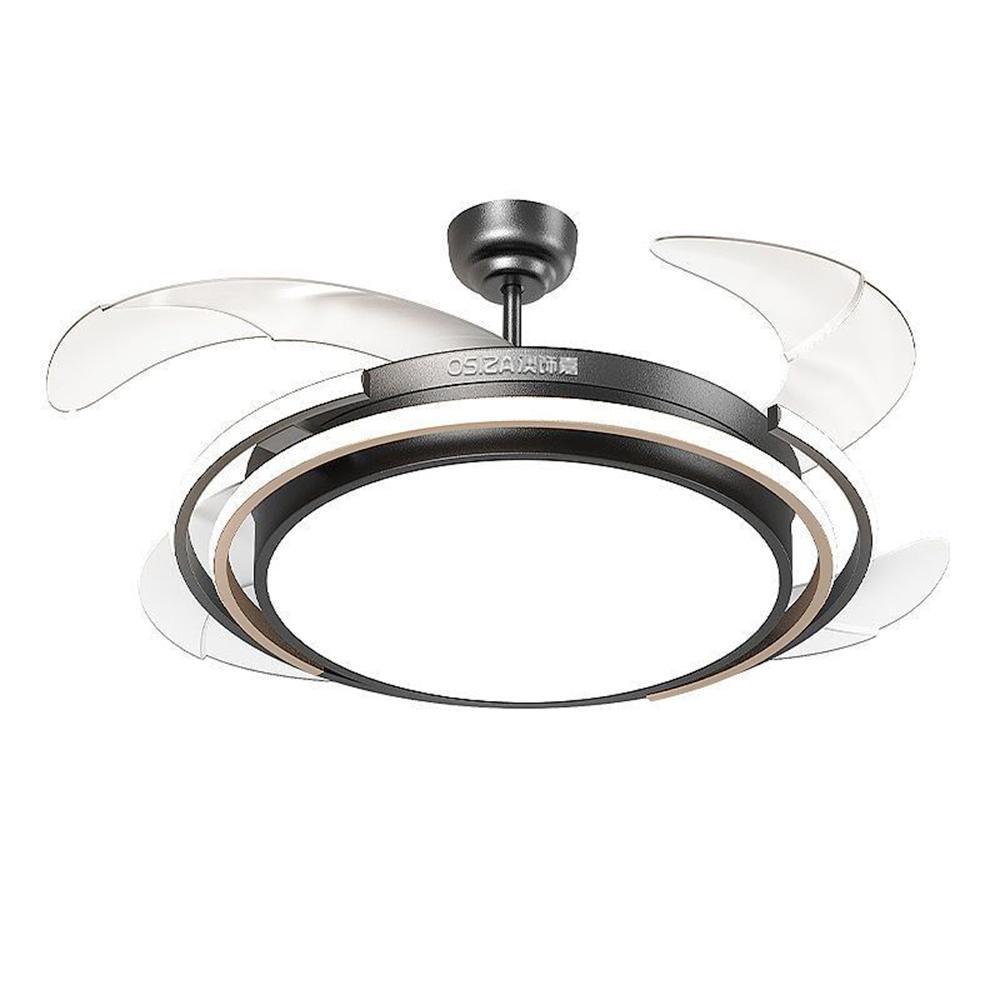 【XINGMU 興沐】48吋吋隱形吊扇燈 輕奢創意led風扇燈 餐廳客廳風扇吊燈 北歐現代吊扇 120W吊燈扇風扇燈-細節圖2