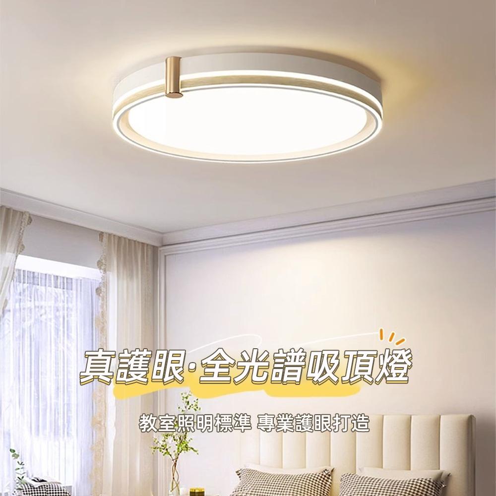 【XINGMU 興沐】北歐led燈具輕奢創意圓形房間吸頂燈 臥室燈 現代簡約書房主臥客廳燈 圓形吸頂燈 led燈-細節圖3