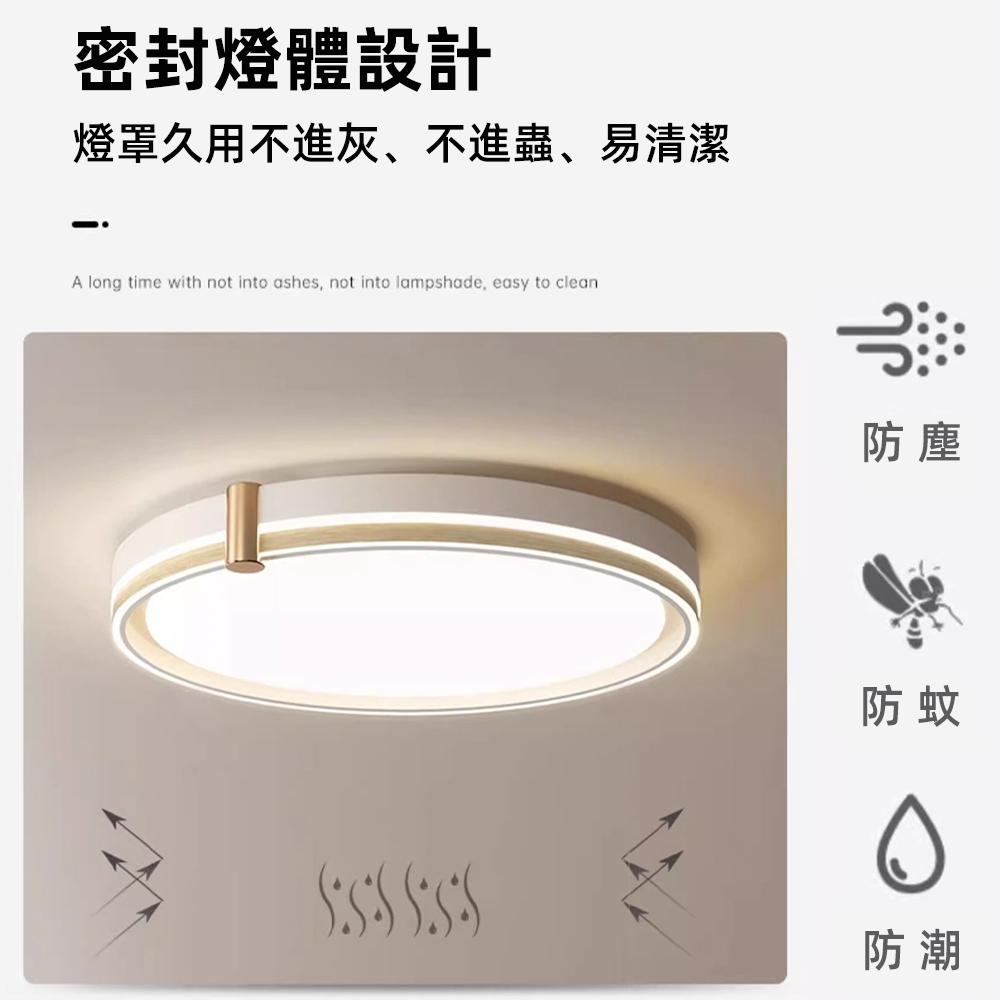 【XINGMU 興沐】北歐led燈具輕奢創意圓形房間吸頂燈 臥室燈 現代簡約書房主臥客廳燈 圓形吸頂燈 led燈-細節圖5