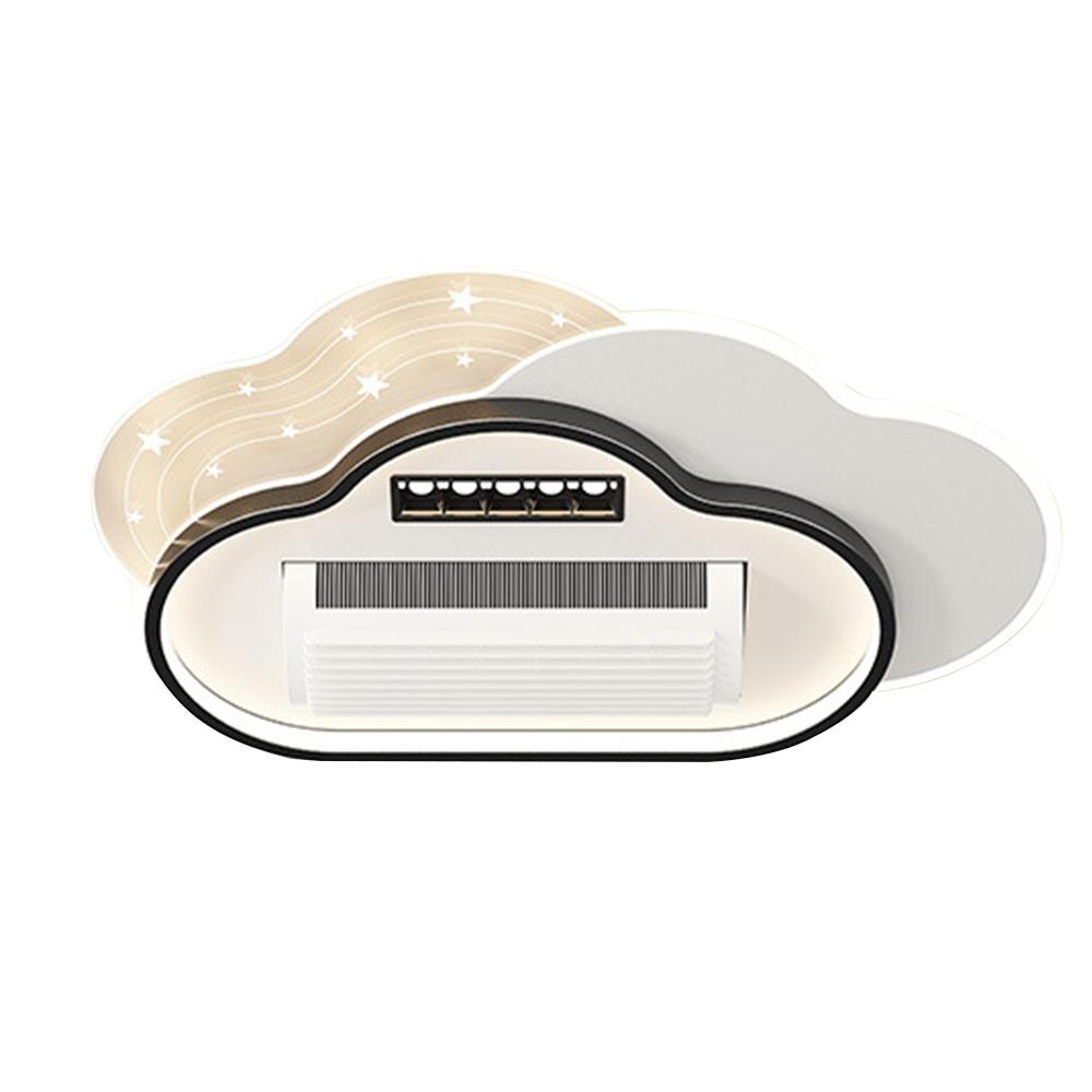 【XINGMU 興沐】臥室輕奢無葉風扇燈 全光譜護眼吸頂燈 簡約現代led燈風扇一體 循環扇電燈 電風扇靜音 離線語音-細節圖2