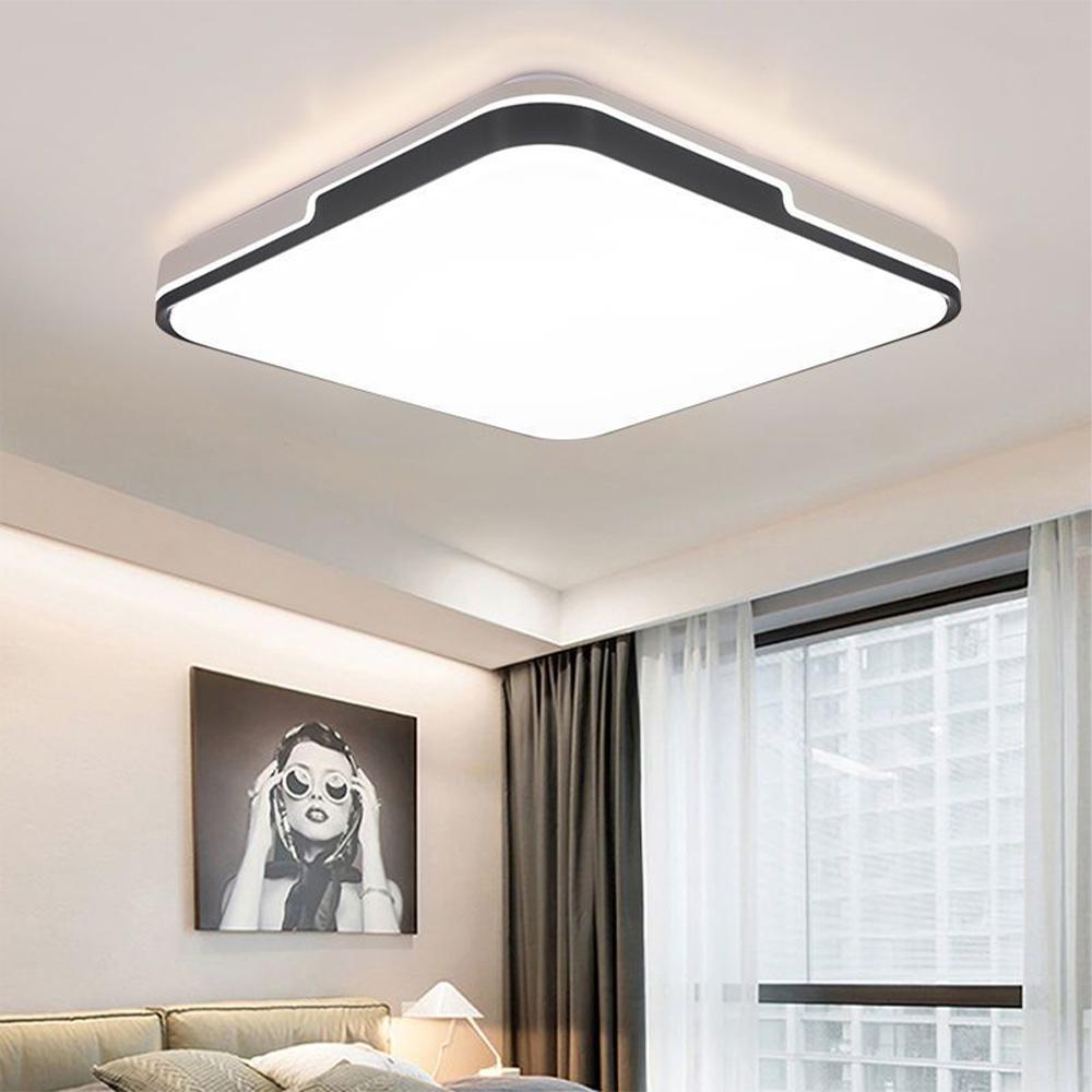 【XINGMU 興沐】led吸頂燈 臥室燈 現代簡約大氣三色變光遙控護眼客廳主燈 三色變光吸頂燈 方形吸頂燈 led燈-細節圖3