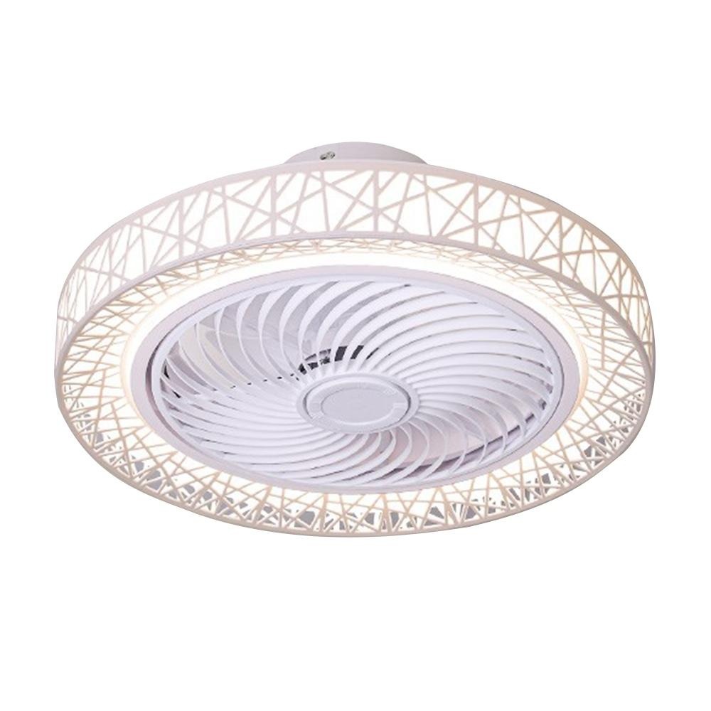 【XINGMU 興沐】 造型鳥巢風扇燈 臥室餐廳隱形電扇燈 三色無極調光+APP控制 智慧天花板吸頂風扇燈 循環吊扇燈-細節圖2