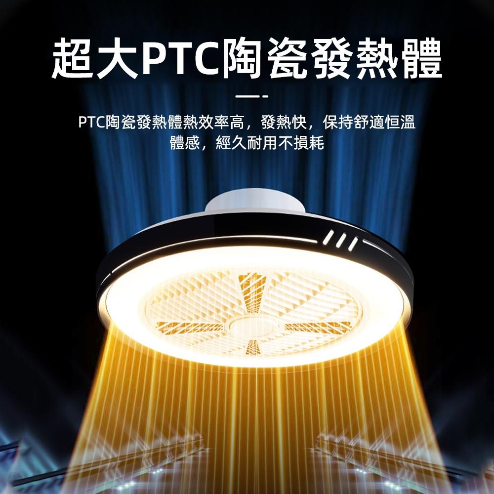 【XINGMU 興沐】馬卡龍led取暖燈扇 加熱暖風扇 浴室暖風機 冷暖壁掛風扇燈 壁陶瓷電暖器 電暖爐 臥室冷暖循環扇-細節圖5