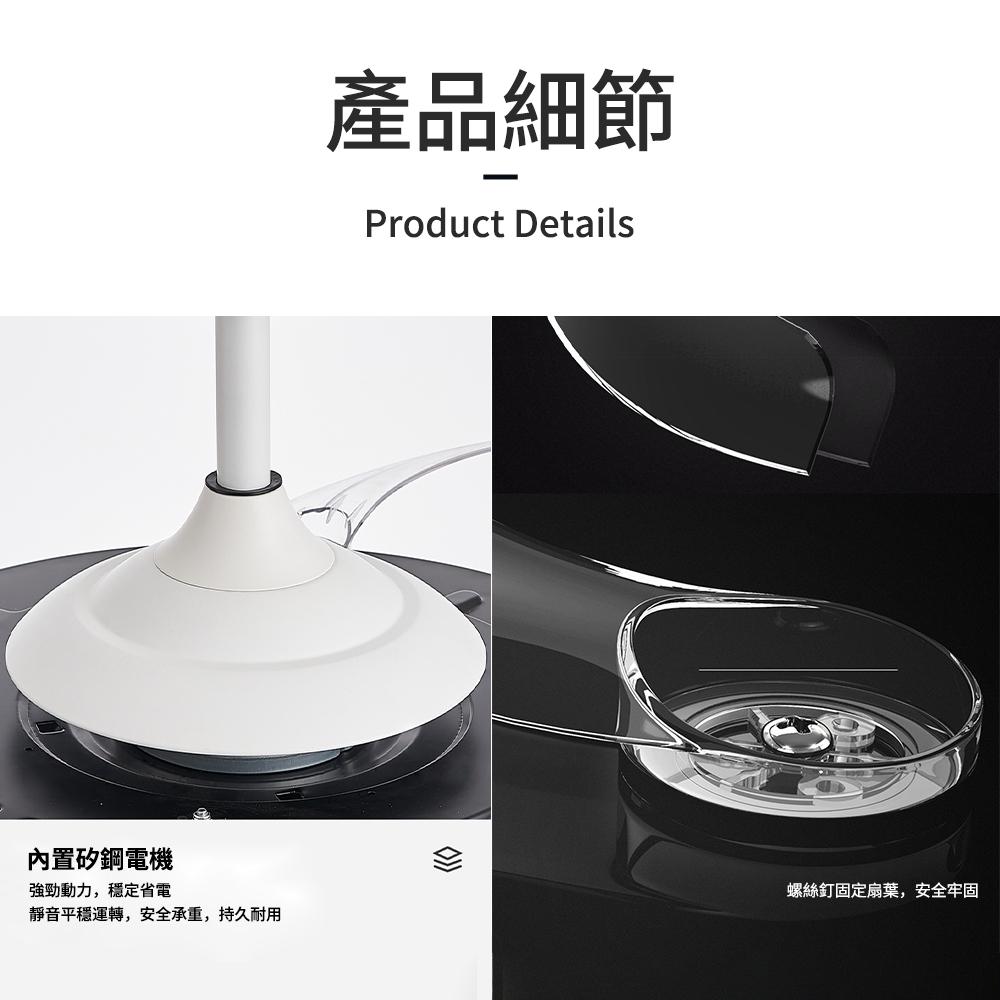 【XINGMU 興沐】新款42/48隱形吊扇燈 吸頂風扇燈全光譜 大氣燈餐吊燈 靜音吊扇變 頻省電大風力-細節圖7