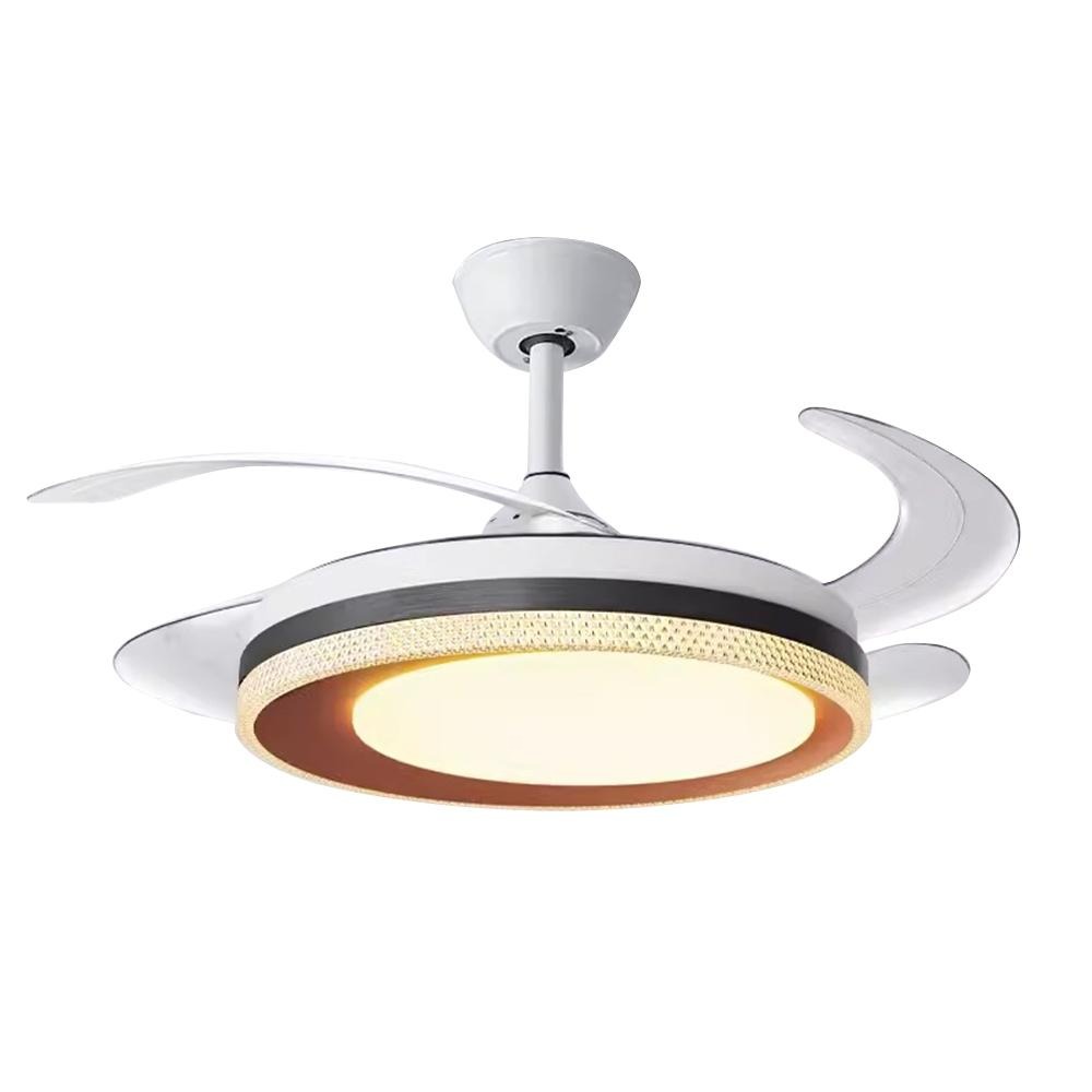 【XINGMU 興沐】48吋新款隱形吊扇燈 輕奢客廳餐廳現代簡約吊燈 六檔大風力電扇燈 led風扇燈 智慧循環扇電風扇燈-細節圖2