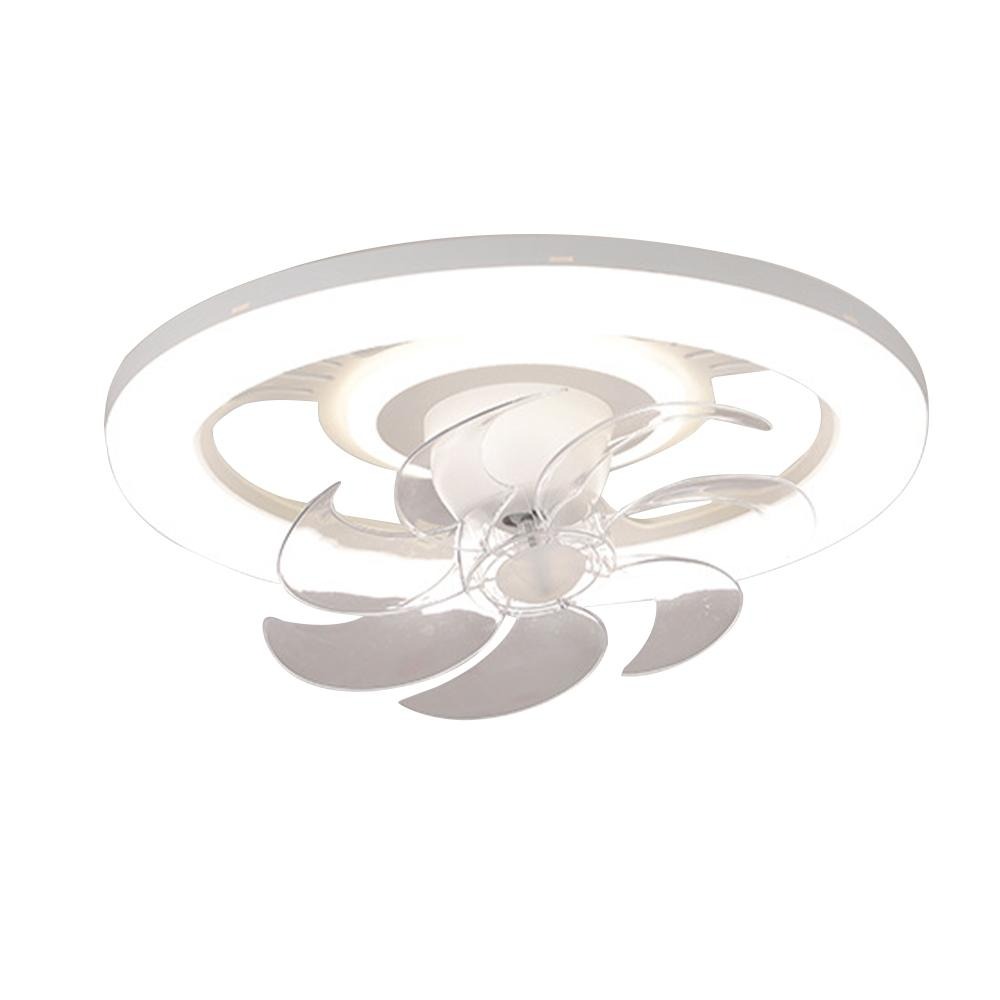 【XINGMU 興沐】風扇燈 廣角搖頭吊扇燈 新款家用led燈吸頂風扇 極簡臥室隱形燈扇一體 110V低噪音電風扇吊燈-細節圖2