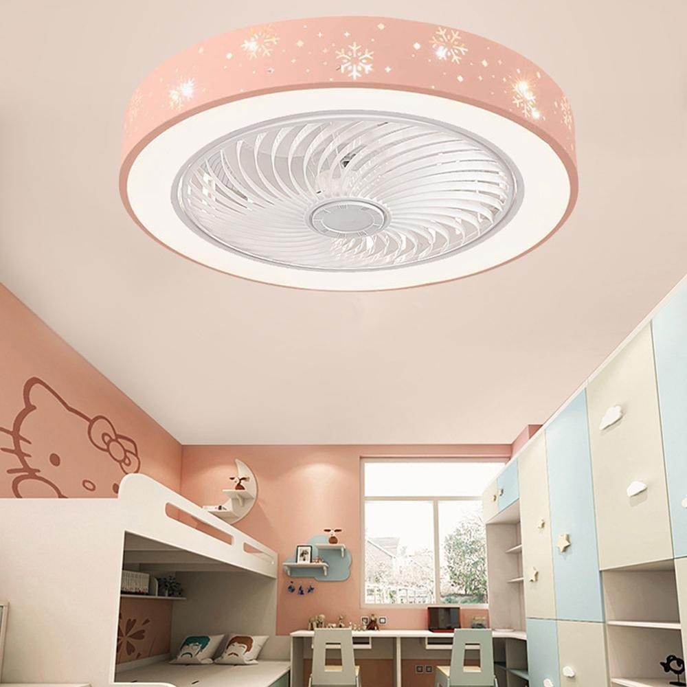 【XINGMU 興沐】風扇燈 臥室led風扇 吸頂燈風扇 創意臥室兒童吊扇燈 智慧超薄簡約循環風扇燈 多功能靜音吊扇吊燈-細節圖4