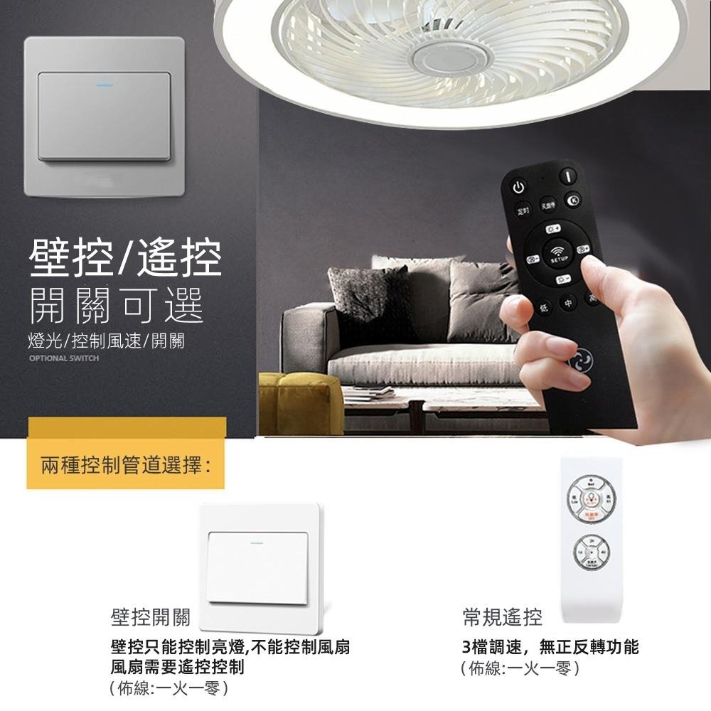 【XINGMU 興沐】風扇燈 臥室led風扇 吸頂燈風扇 創意臥室兒童吊扇燈 智慧超薄簡約循環風扇燈 多功能靜音吊扇吊燈-細節圖6