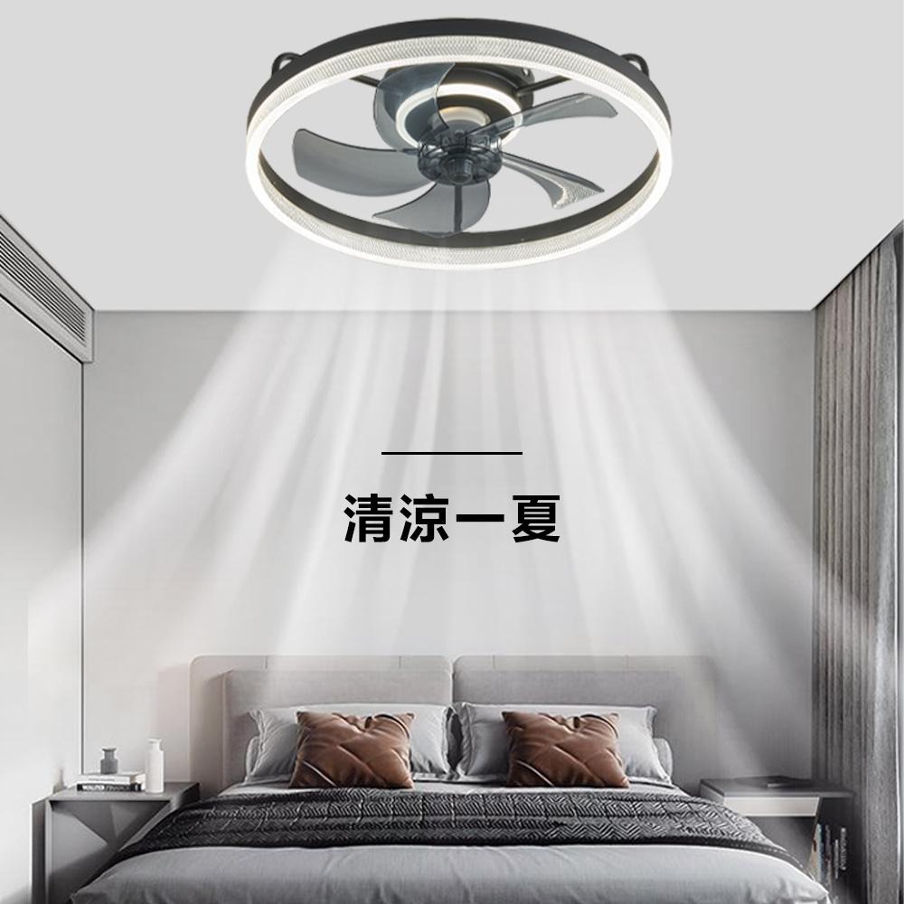 【XINGMU 興沐】風扇燈 輕奢水晶吊扇燈 臥室led吸頂風扇燈 低噪音壁掛電風扇 家用簡約DC循環扇 吊扇吸頂燈-細節圖3