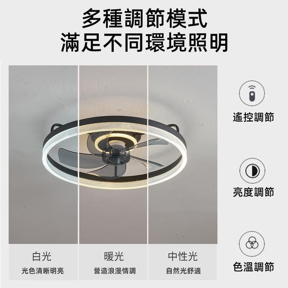 【XINGMU 興沐】風扇燈 輕奢水晶吊扇燈 臥室led吸頂風扇燈 低噪音壁掛電風扇 家用簡約DC循環扇 吊扇吸頂燈-細節圖7