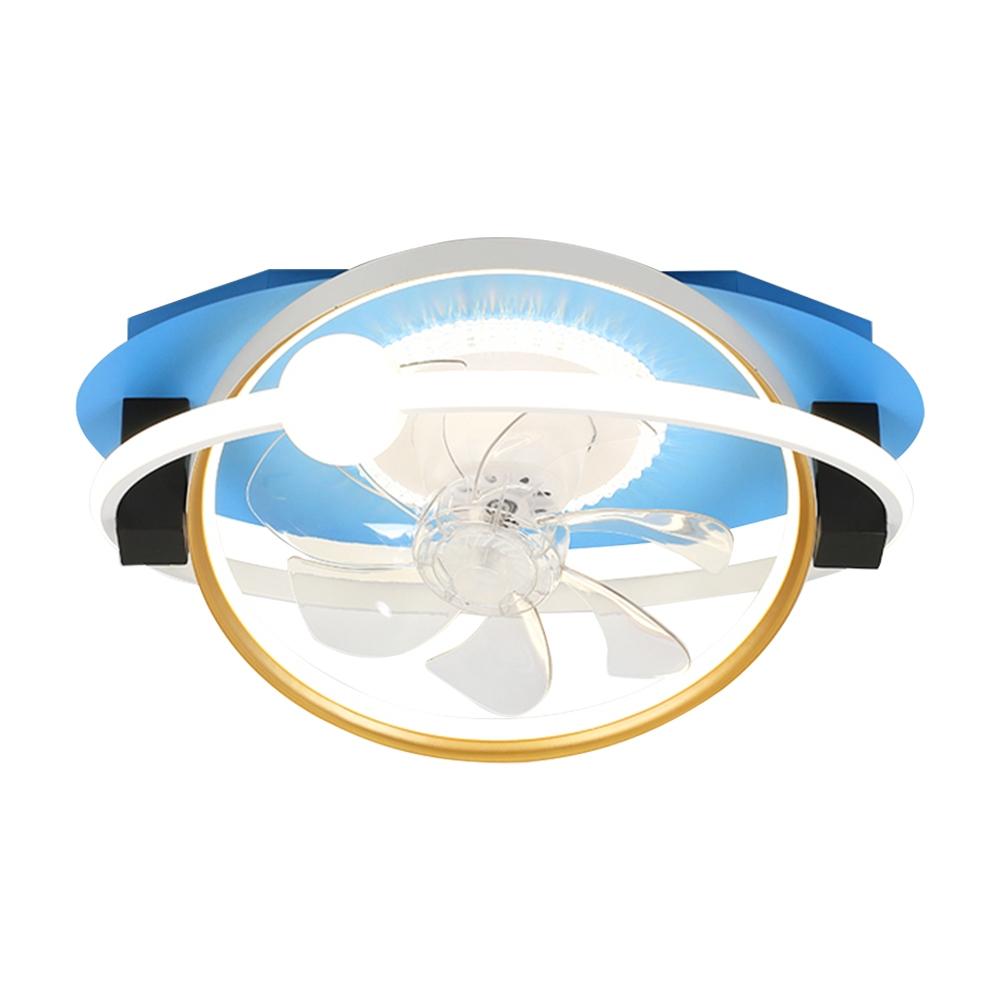 【XINGMU 興沐】新款臥室搖頭led風扇燈 吸頂造型吊扇燈 簡約現代餐廳書房變頻一體電扇燈 網紅吸頂燈扇 輕奢百搭燈-細節圖2