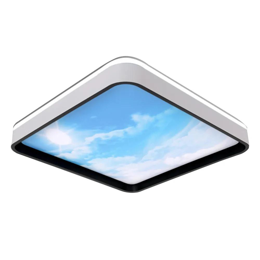 【XINGMU 興沐】臥室燈網紅雲朵燈 仿晴天燈 led吸頂燈 晴空燈女孩房吸頂燈 簡約現代客廳燈 主臥室房間吸頂燈-細節圖2