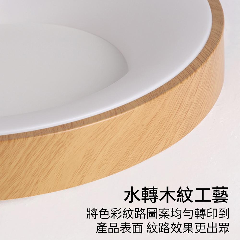 【XINGMU 興沐】吸頂燈 日式50公分超薄led吸頂燈 北歐風格實木臥室吸頂燈 原木客廳燈 圓形吸頂燈 簡約書房間燈-細節圖9