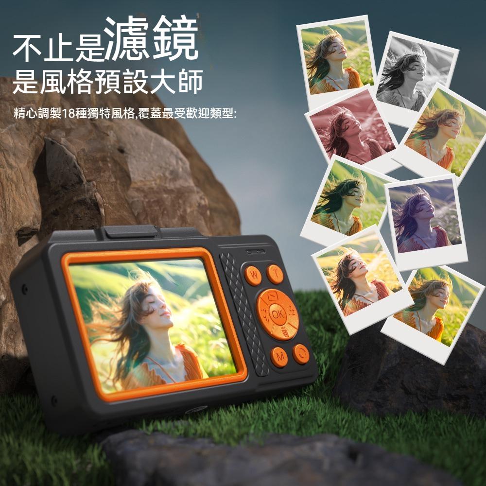 【KELING 科凌】照相機 相機 4K數碼相機 復古卡片機 4800萬像素 美顏自拍 輕巧迷妳照相機-細節圖6