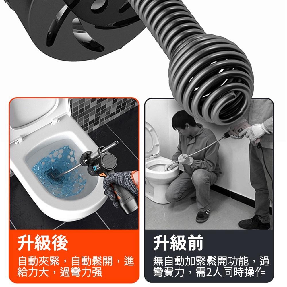 【KELING 科淩】疏通器 電動管道疏通機 強力馬桶疏通器 家用一鍵疏通神器 高壓疏通棒 免拆管 快速通堵-細節圖9