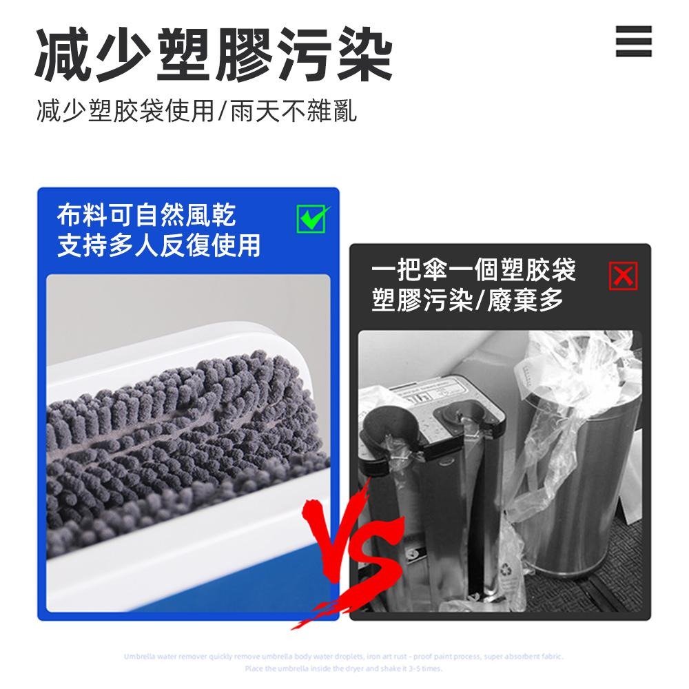 【SUWOO 舒窩】雨傘除水器 快幹瀝水擦傘架 纖維吸水雨傘架  環保高檔抹水架 雪尼爾吸水面料 台灣現貨 當日出-細節圖6