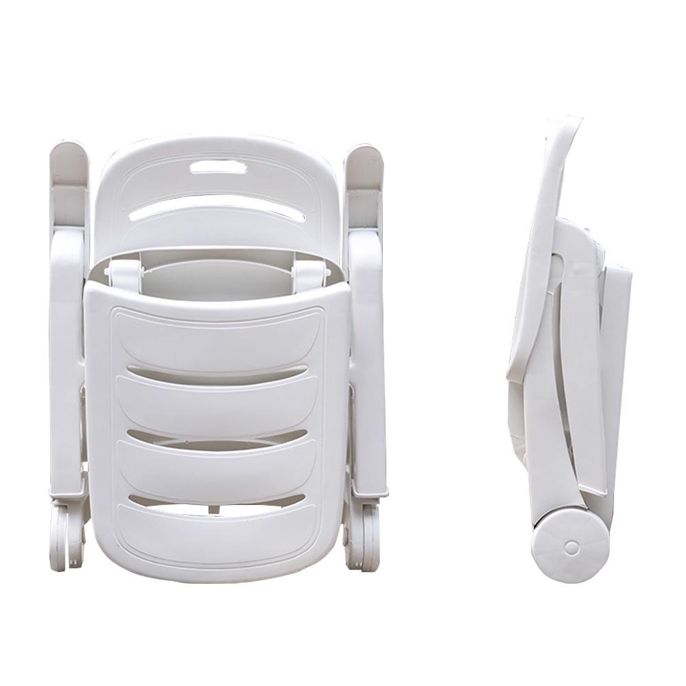 【SUWOO 舒窩】戶外沙灘椅 休閒摺疊躺椅 加厚塑膠椅 水上樂園游泳池躺椅 可躺可坐 海灘椅 躺椅摺疊椅-細節圖2