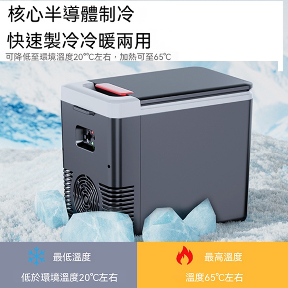 車家兩用冷暖小冰箱 半導體速冷保溫 12V/110V 戶外車載冰箱-細節圖11