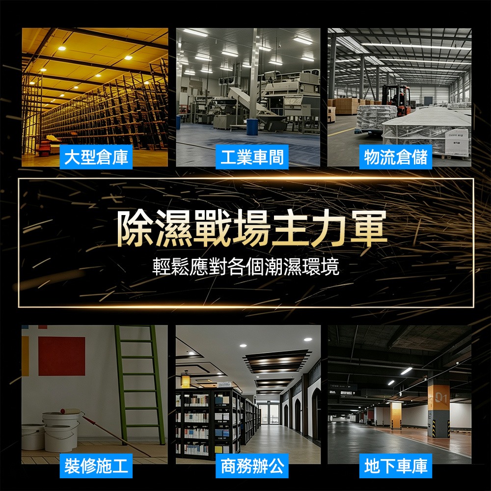 60L工業除濕機 大功率商用除濕器 倉庫廠房地下室適用 智慧自動除霜 連續排水-細節圖6