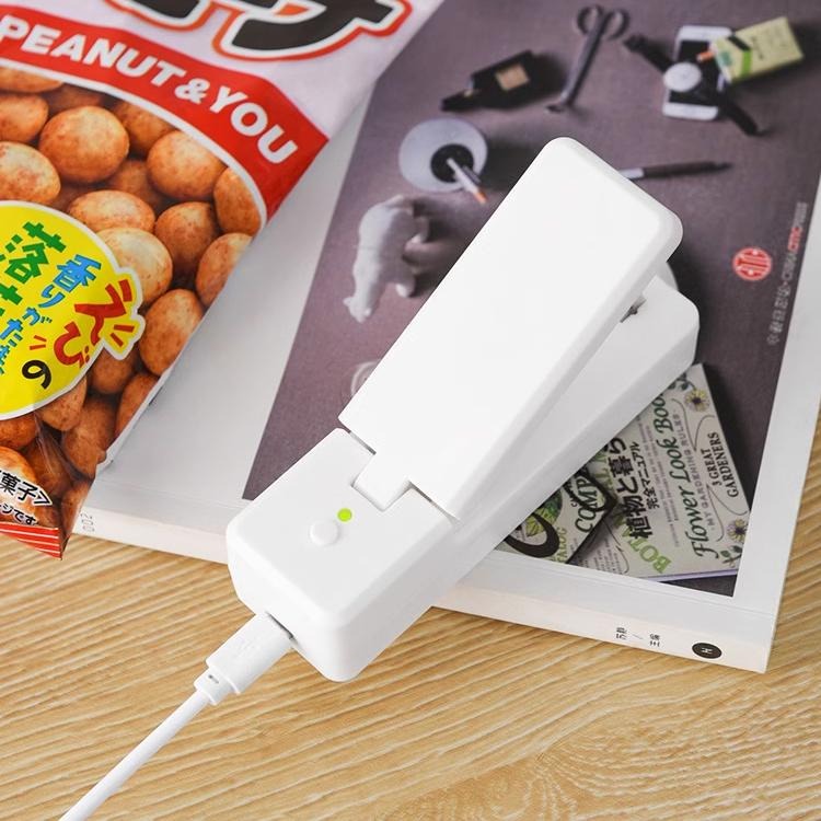 便攜自帶拆封刀封口機【顏色隨機】5527 家用迷你封口機 封口機-細節圖5