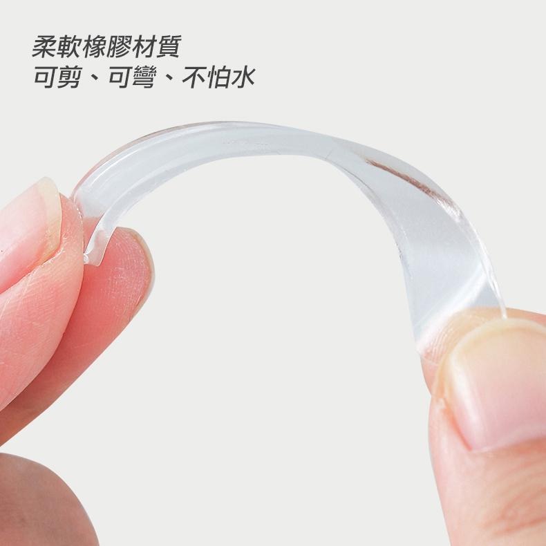 隱型透明橡膠防撞條 10條/組 SIN7370 防撞 靜音 降譟 防撞貼 門把防撞 牆面防撞-細節圖2