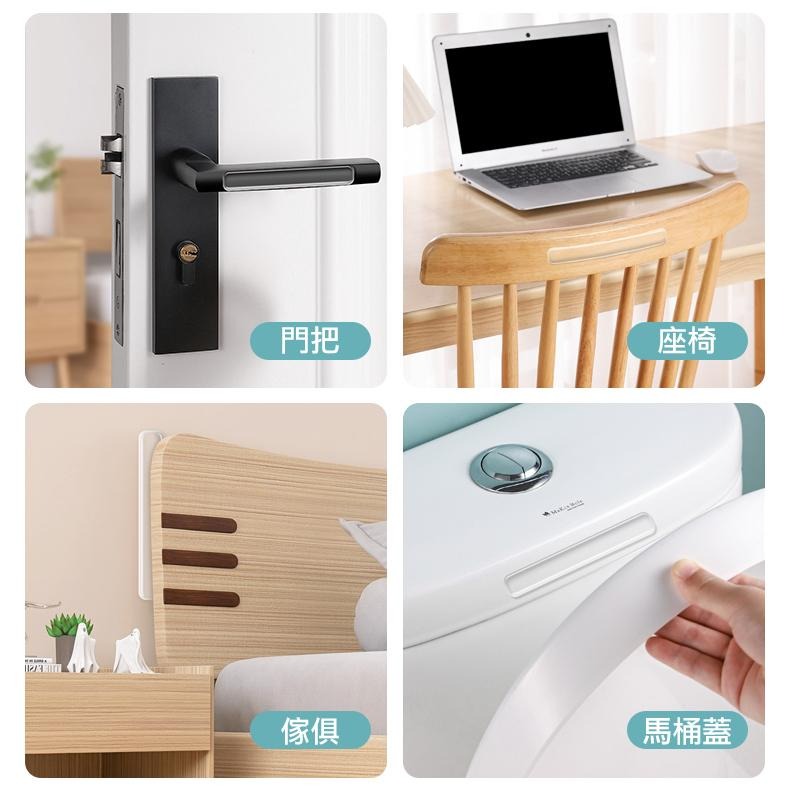隱型透明橡膠防撞條 10條/組 SIN7370 防撞 靜音 降譟 防撞貼 門把防撞 牆面防撞-細節圖4