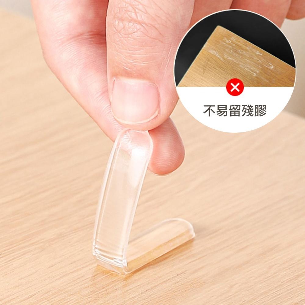 隱型透明橡膠防撞條 10條/組 SIN7370 防撞 靜音 降譟 防撞貼 門把防撞 牆面防撞-細節圖7