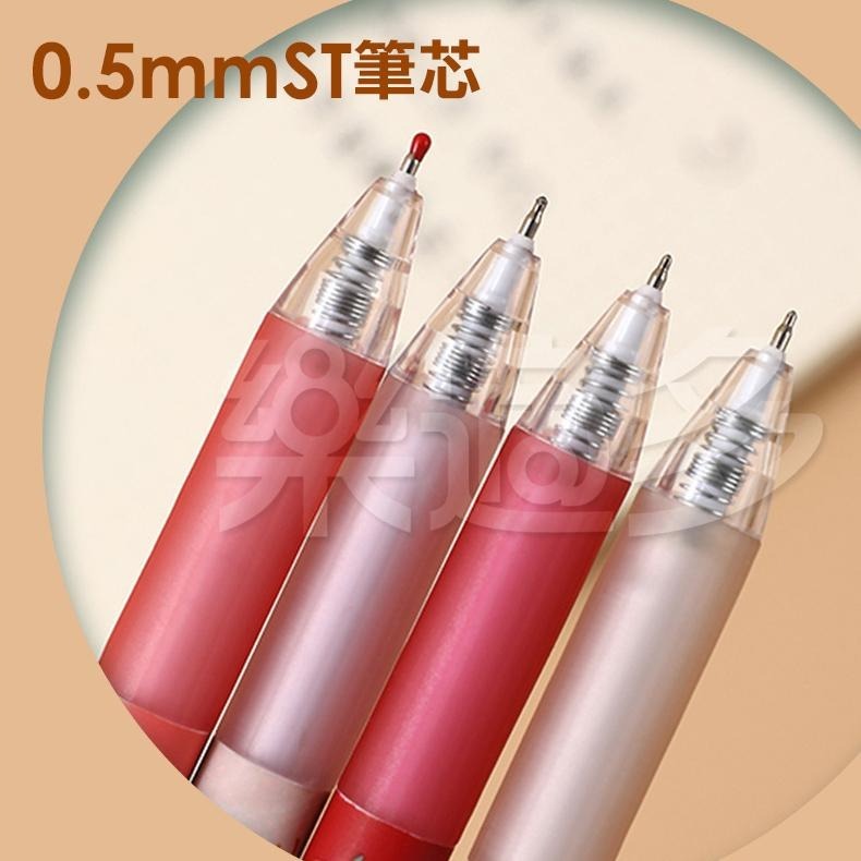 玫瑰花園按壓式中性筆 4入/組 0.5mm SIN7955 黑色中性筆 中性筆-細節圖6