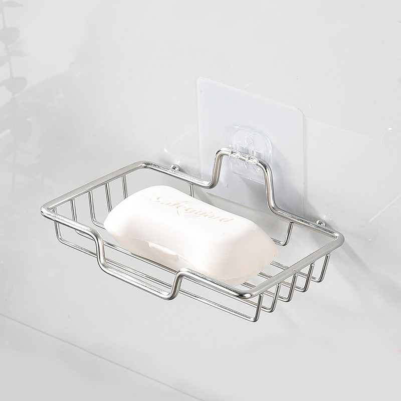 無痕壁貼不鏽鋼香皂架 肥皂架 SIN6256-細節圖9