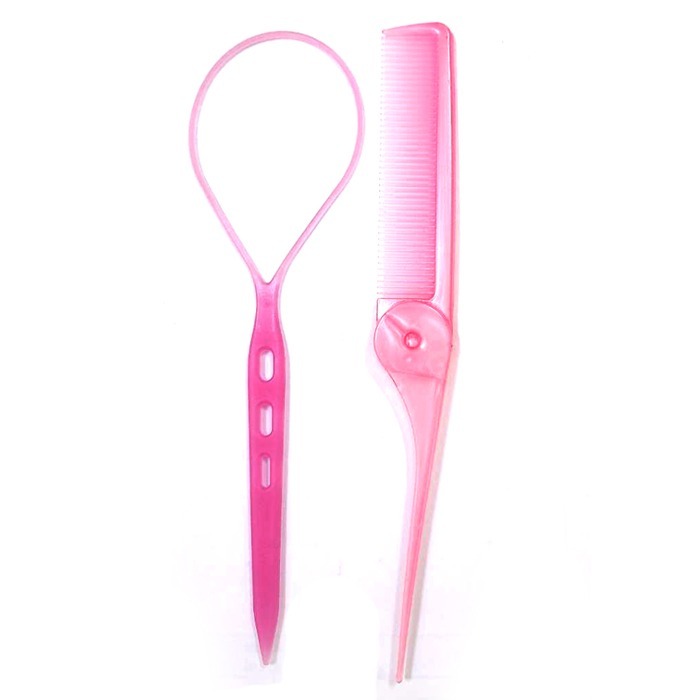 奇格利爾 編髮器組(折疊尖尾梳+編髮器)909A【顏色隨機出貨】-細節圖2