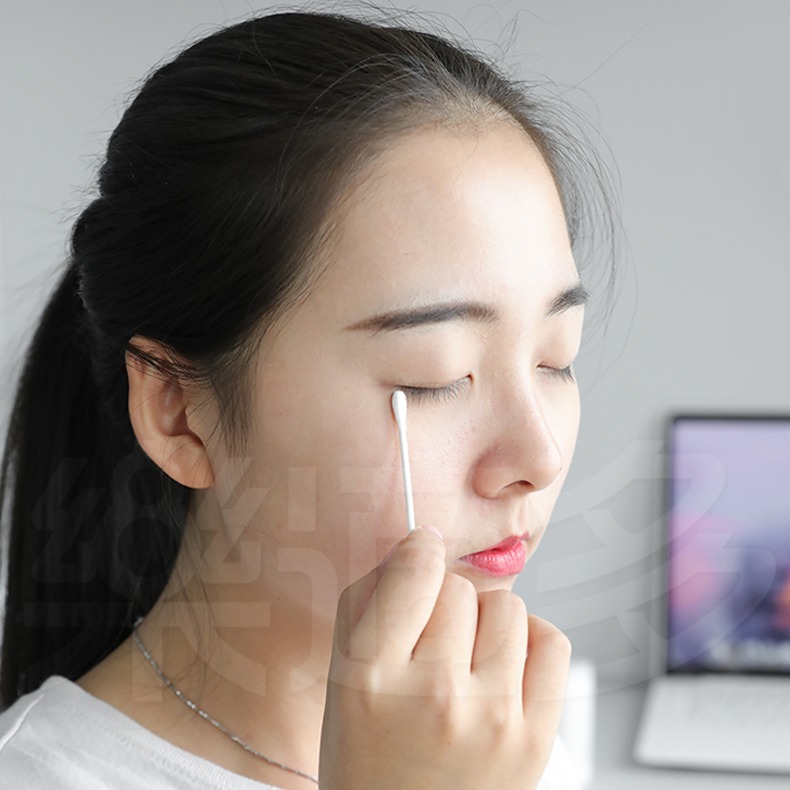 康棉 優質PP軸棉花棒補充包 200支/包 棉花棒【圓頭/螺旋/細軸】-細節圖4