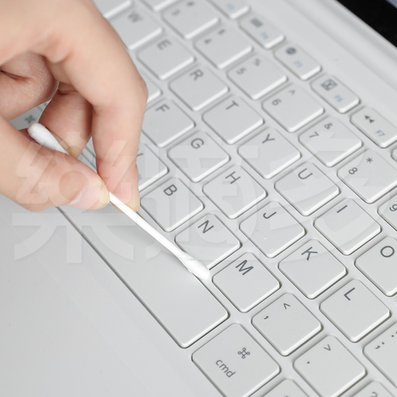 康棉 優質PP軸棉花棒補充包 200支/包 棉花棒【圓頭/螺旋/細軸】-細節圖6