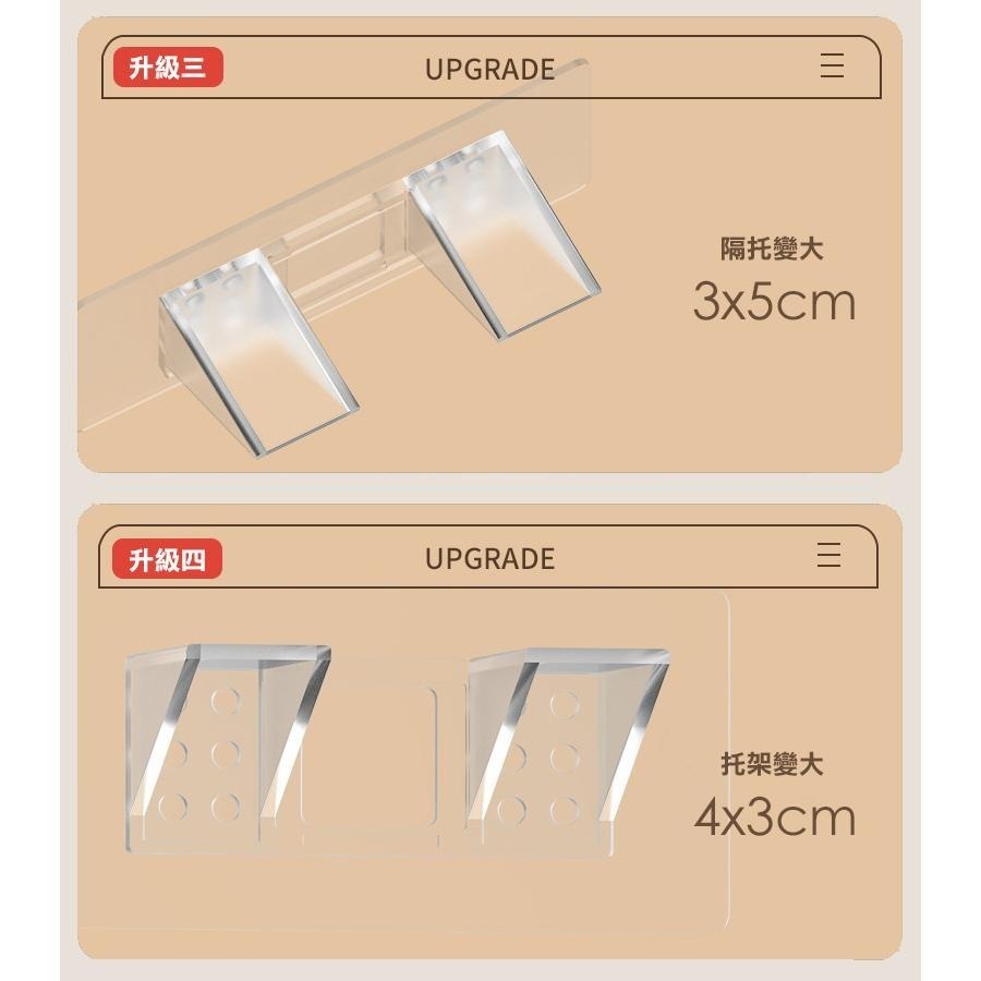 新型加大加厚無痕隔板隔板托 GP3507 隔板支撐架 無痕支架 隔板托 掛勾 隔板支架-細節圖8