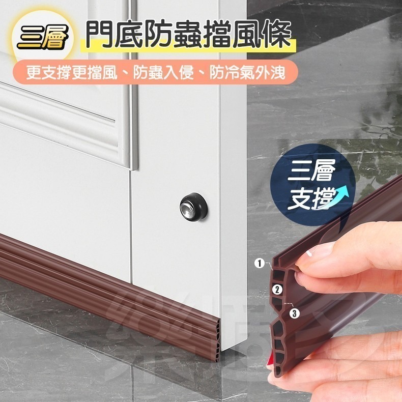 【雙D波浪】門底門縫密封條 1928 擋風防蟲密封條 防風防塵密封條 門縫 居家裝修 防冷氣外洩 門縫條-細節圖11